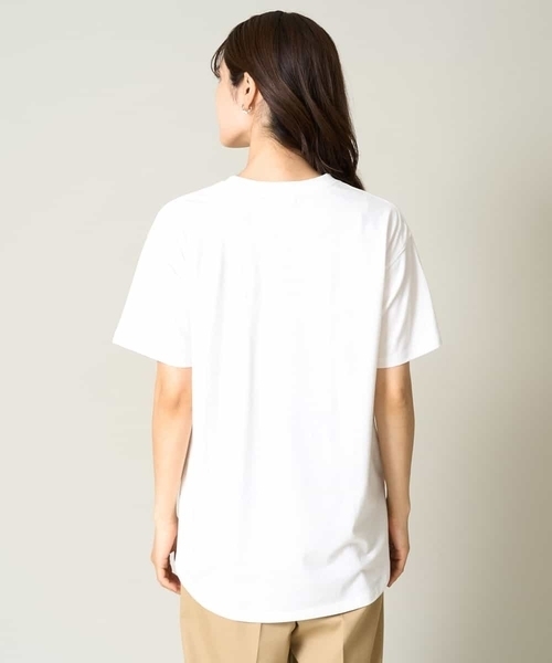 a.v.v(アーヴェヴェ)の「【接触冷感】大人のゆるロゴTシャツ(Tシャツ/カットソー・レディース・ホワイト/チャコールグレー/ネイビー/アイボリー・34/36/40/38/42)」の11枚目の写真