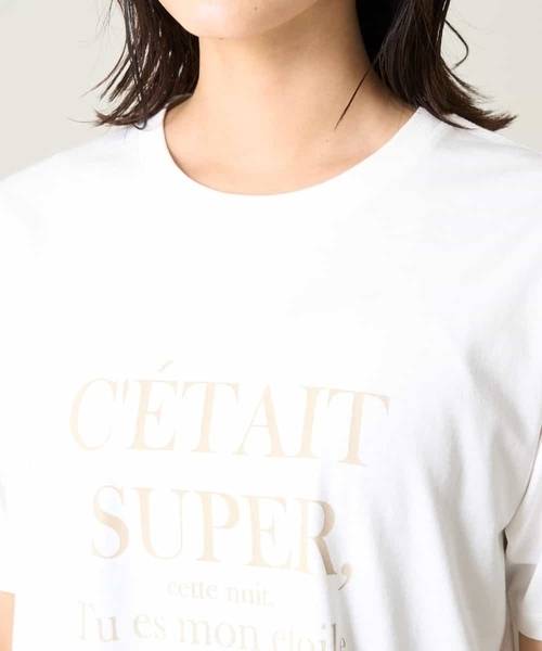 a.v.v(アーヴェヴェ)の「【接触冷感】大人のゆるロゴTシャツ(Tシャツ/カットソー・レディース・ホワイト/チャコールグレー/ネイビー/アイボリー・34/36/40/38/42)」の12枚目の写真