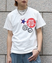 UNIT CHEST | 【UNIT CHEST】unique unisex T-shirt　OIF designer eggs コラボT 缶バッチ風Tシャツ by MARI ENOMOTO(Tシャツ/カットソー)