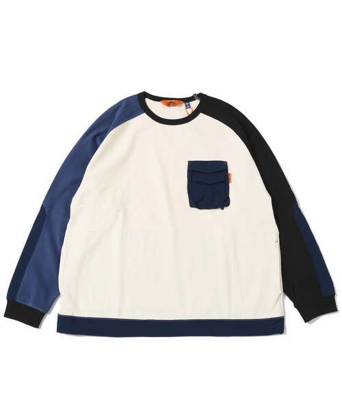 KRIFF MAYER(クリフメイヤー)の「もちのびデザインクルー(Tシャツ/カットソー・メンズ・ブラック/カーキ/ナチュラル/グレー/カラフル・MEDIUM/LARGE/X-LARGE)」の5枚目の写真