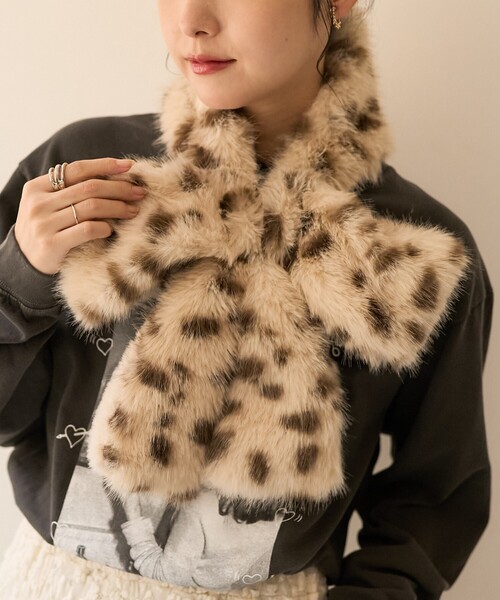 FREAK'S STORE(フリークスストア)の「Casselini/キャセリーニ リボンティペット(マフラー・レディース・ブラック/その他2/ベージュ・ONE SIZE)」の18枚目の写真