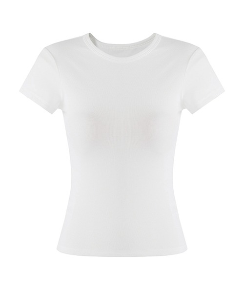 Fano Studios（ファノ ストゥディオズ）の「クルーネック　ショートスリーブスリムTシャツ　FX24S300【Fano Studios】（Tシャツ/カットソー・レディース・ブラック/ホワイト・L/M/S）」の15枚目の写真