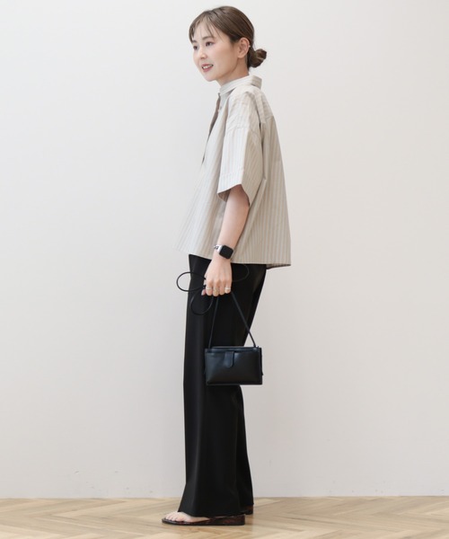 AMERICAN HOLIC(アメリカンホリック)の「イージーケア5分袖バックタックシャツ(シャツ/ブラウス・レディース・ネイビー系2/ベージュ系その他2/サックスブルー/オフホワイト・M/L)」の17枚目の写真