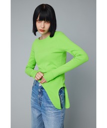 HeRIN.CYE | Round hem cut tops   ラウンドヘムカットトップス(Tシャツ/カットソー)
