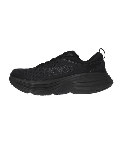 HOKA（ホカ）の「HOKA ONE ONE W BONDI 8 1127952-BBLC（スニーカー・レディース・ブラック・24㎝/24.5㎝/23㎝/23.5㎝/25㎝）」の3枚目の写真