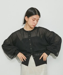 ADAM ET ROPE' | 【洗える】チュール2WAYカーディガン(カーディガン/ボレロ)