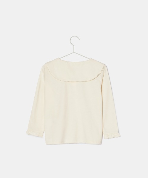 ROPE' PICNIC（ロペピクニック）の「【KIDS】ビックカラーブラウスカットソー/WEB限定カラー・サイズ:ブラック・110cm（Tシャツ/カットソー・キッズ・キナリ/ブラック・140/130/120/110/150）」の14枚目の写真