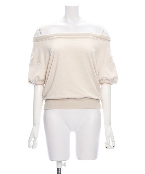 clear（クリア）の「バックリボンオフショルスエットトップス [着回し力抜群 大人 カジュアル]≪再入荷≫（スウェット・レディース・アイボリー/ブラック/グレー・F）」の11枚目の写真