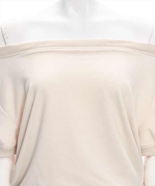 clear（クリア）の「バックリボンオフショルスエットトップス [着回し力抜群 大人 カジュアル]≪再入荷≫（スウェット・レディース・アイボリー/ブラック/グレー・F）」の16枚目の写真