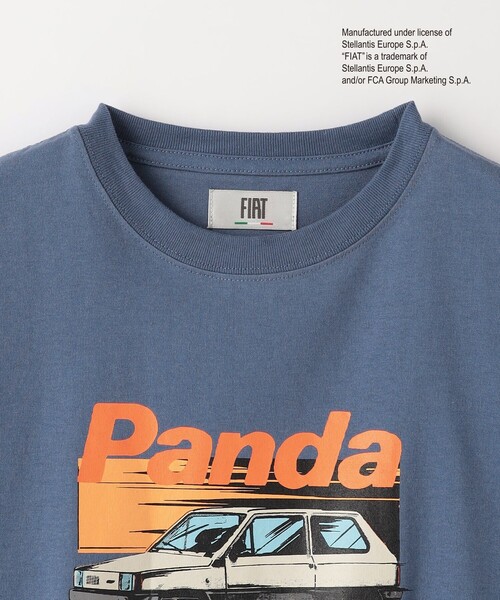 green label relaxing（グリーンレーベルリラクシング）の「【別注】＜URBAMENT＞TJ FIAT PANDA Tシャツ / キッズ  140cm-150cm（Tシャツ/カットソー・キッズ・ネイビー/ホワイト/ブラウン・140cm/150cm）」の5枚目の写真