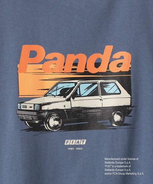 green label relaxing（グリーンレーベルリラクシング）の「【別注】＜URBAMENT＞TJ FIAT PANDA Tシャツ / キッズ  140cm-150cm（Tシャツ/カットソー・キッズ・ネイビー/ホワイト/ブラウン・140cm/150cm）」の8枚目の写真