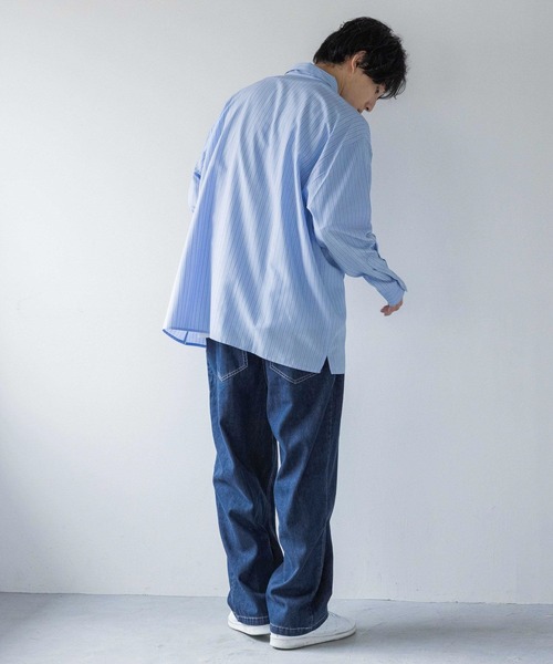 LOWRYS FARM(ローリーズファーム)の「ライトデニムワイドパンツ 140578(デニムパンツ・メンズ・ブラック/ブルー・LARGE/MEDIUM)」の16枚目の写真