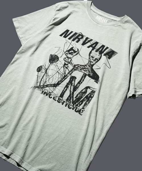 THRIFTY LOOK(スリフティールック)の「THRIFTY LOOK / スリフティールック THRIFTY "NIRVANA" TEE ニルヴァーナ バンドTシャツ バンT(Tシャツ/カットソー・メンズ・ホワイト/グレー・LARGE/X-LARGE/MEDIUM)」の2枚目の写真
