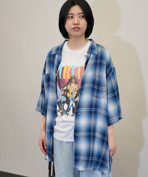 THRIFTY LOOK(スリフティールック)の「THRIFTY LOOK / スリフティールック THRIFTY "NIRVANA" TEE ニルヴァーナ バンドTシャツ バンT(Tシャツ/カットソー・メンズ・ホワイト/グレー・LARGE/X-LARGE/MEDIUM)」の9枚目の写真