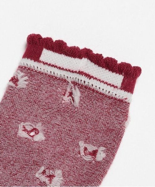 petit main（プティマイン）の「GIRLSアソートソックス2P（ソックス/靴下・キッズ・オフホワイト/ブラック/レッド/アイボリー・S/SS/L/M）」の9枚目の写真