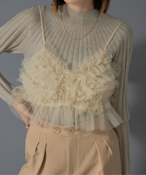 チュールビスチェキャミ（キャミソール）｜each（イーチ）の