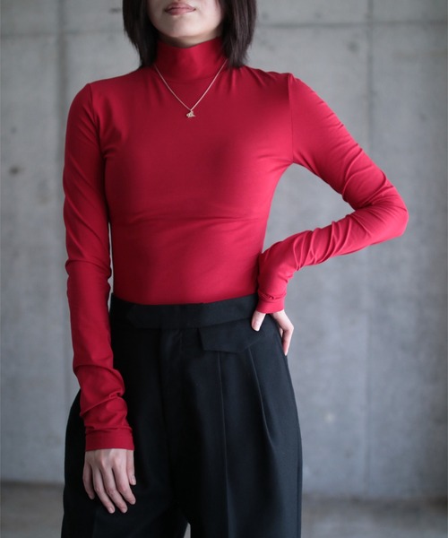 G.V.G.V.（ジーヴィージーヴィー）の「JERSEY HIGH NECK TOP（T