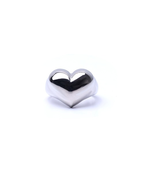 LHME（エルエイチエムイー）の「【WEB限定】“Moment”プランプハートリング/サージカルステンレス（金属アレルギー対応）【LHME / エルエイチエムイー】（リング・レディース・シルバー・13号/15号/11号）」の2枚目の写真