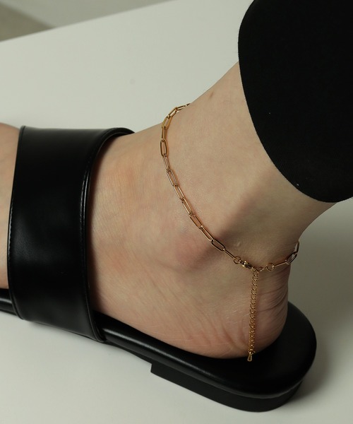 ORLEAN（オルレアン）の「金属アレルギー対応 アズキチェーンアンクレット サージカルステンレス（アンクレット・レディース・ゴールド/シルバー・フリー）」の6枚目の写真