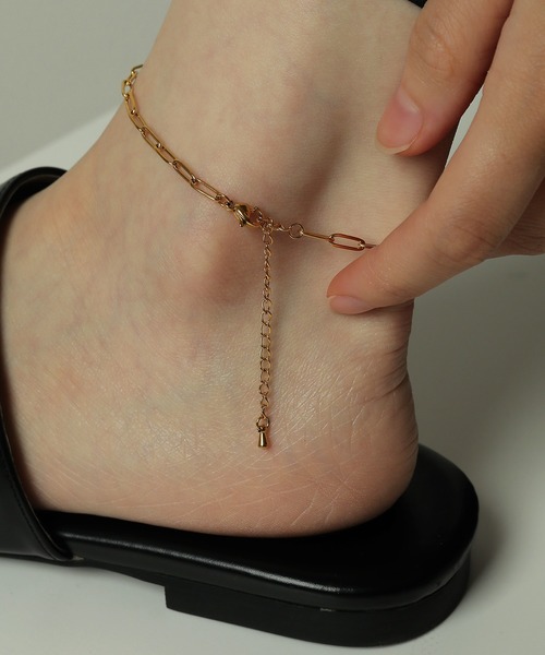 ORLEAN（オルレアン）の「金属アレルギー対応 アズキチェーンアンクレット サージカルステンレス（アンクレット・レディース・ゴールド/シルバー・フリー）」の8枚目の写真