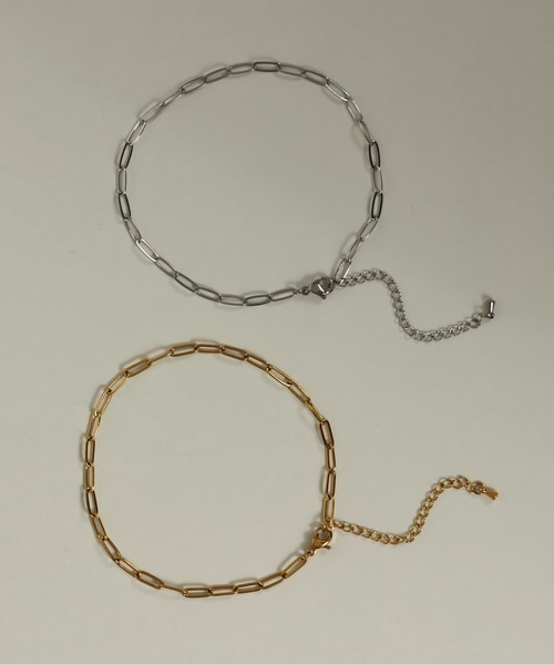 ORLEAN（オルレアン）の「金属アレルギー対応 アズキチェーンアンクレット サージカルステンレス（アンクレット・レディース・ゴールド/シルバー・フリー）」の3枚目の写真