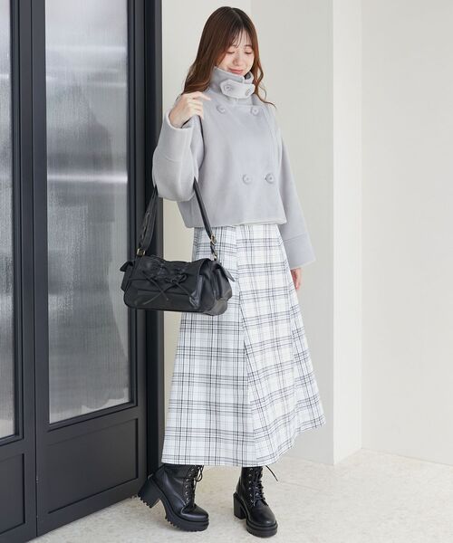MAJESTIC LEGON（マジェスティックレゴン）の「ダブルドロストリボンバッグ（ショルダーバッグ・レディース・ブラウン/ブラック・FREE）」の16枚目の写真