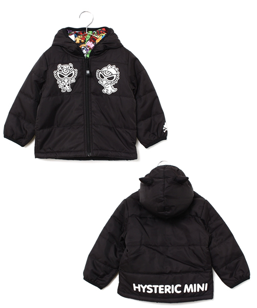 HYSTERIC MINI リバーシブルダウンジャケット HYSTERIC MINI（ヒステリックミニ）の「BABY So delish! HUNGRY