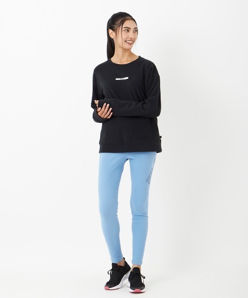 FILA(フィラ)の「ストレッチスムースロングTシャツ(Tシャツ/カットソー・レディース・ピンク/ブラック/ネイビー/ライトブルー・SMALL/MEDIUM/LARGE/X-LARGE)」の7枚目の写真