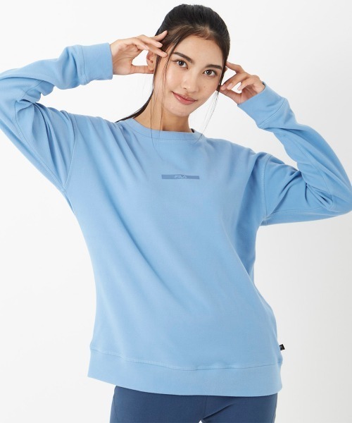 FILA(フィラ)の「ストレッチスムースロングTシャツ(Tシャツ/カットソー・レディース・ピンク/ブラック/ネイビー/ライトブルー・SMALL/MEDIUM/LARGE/X-LARGE)」の14枚目の写真