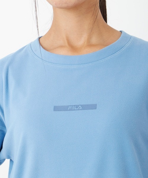 FILA(フィラ)の「ストレッチスムースロングTシャツ(Tシャツ/カットソー・レディース・ピンク/ブラック/ネイビー/ライトブルー・SMALL/MEDIUM/LARGE/X-LARGE)」の18枚目の写真