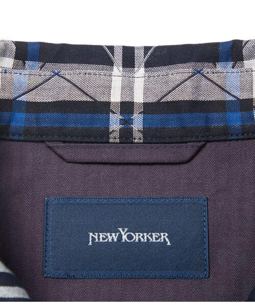 NEWYORKER（ニューヨーカー）の「ジャカードダイアモンドニューヨーカータータン カバーオール風シャツ（シャツ/ブラウス・レディース・ネイビー・9号/11号）」の20枚目の写真