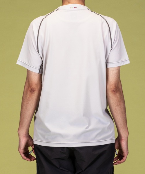 phenix outdoor（フェニックスアウトドア）の「phenix OUTDOOR(フェニックスアウトドア) メンズ ライン柄 クルーネック半袖Tシャツ (吸水速乾 / 抗菌防臭)（Tシャツ/カットソー・メンズ・グレー/カーキ/ブラック・L/XL/M/S）」の11枚目の写真