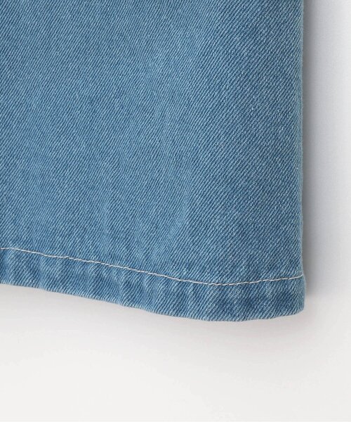 p.premier（ピードットプルミエ）の「スカラップポケットデニムジャンパースカート（ジャンパースカート・キッズ・ネイビー/ブラック・140/90/100/110/120/80/130）」の5枚目の写真