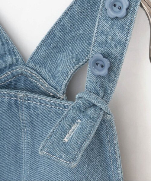 p.premier（ピードットプルミエ）の「スカラップポケットデニムジャンパースカート（ジャンパースカート・キッズ・ネイビー/ブラック・140/90/100/110/120/80/130）」の11枚目の写真