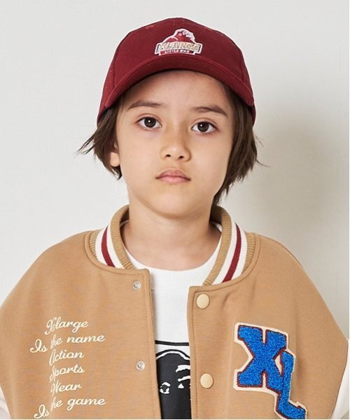 XLARGE KIDS（エクストララージキッズ）の「スランテッドOGゴリラキャップ（キャップ・キッズ・エンジ/ベージュ/グリーン/ブラック・M(48-52cm)/L(52-56cm)）」の4枚目の写真