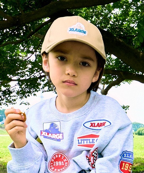 XLARGE KIDS（エクストララージキッズ）の「スランテッドOGゴリラキャップ（キャップ・キッズ・エンジ/ベージュ/グリーン/ブラック・M(48-52cm)/L(52-56cm)）」の13枚目の写真