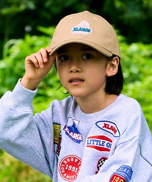 XLARGE KIDS（エクストララージキッズ）の「スランテッドOGゴリラキャップ（キャップ・キッズ・エンジ/ベージュ/グリーン/ブラック・M(48-52cm)/L(52-56cm)）」の10枚目の写真