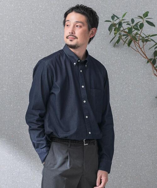 LIFE STYLE TAILOR デニムボタンダウンシャツ（シャツ/ブラウス