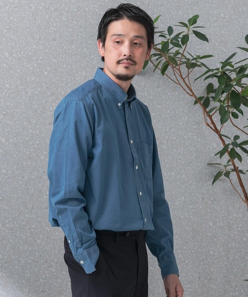 LIFE STYLE TAILOR デニムボタンダウンシャツ（シャツ/ブラウス