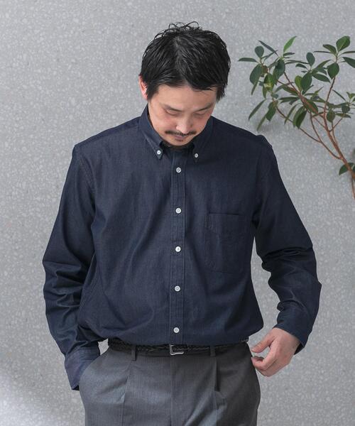 セール】LIFE STYLE TAILOR デニムボタンダウンシャツ（シャツ
