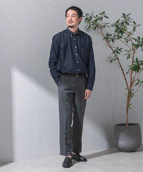 URBAN RESEARCH DOORS(アーバンリサーチドアーズ)の「LIFE STYLE TAILOR デニムボタンダウンシャツ(シャツ/ブラウス・メンズ・ネイビー/ブルー・SMALL/MEDIUM/LARGE)」の7枚目の写真