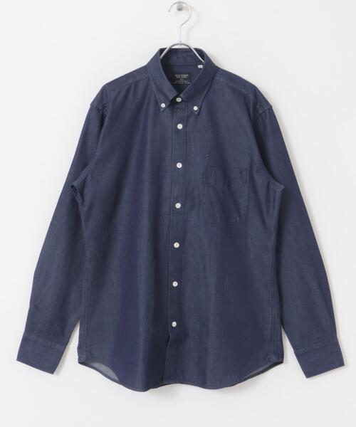 URBAN RESEARCH DOORS(アーバンリサーチドアーズ)の「LIFE STYLE TAILOR デニムボタンダウンシャツ(シャツ/ブラウス・メンズ・ネイビー/ブルー・SMALL/MEDIUM/LARGE)」の9枚目の写真