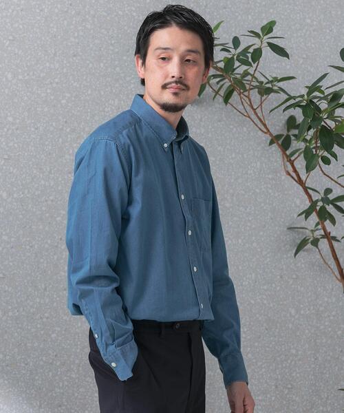 URBAN RESEARCH DOORS(アーバンリサーチドアーズ)の「LIFE STYLE TAILOR デニムボタンダウンシャツ(シャツ/ブラウス・メンズ・ネイビー/ブルー・SMALL/MEDIUM/LARGE)」の15枚目の写真