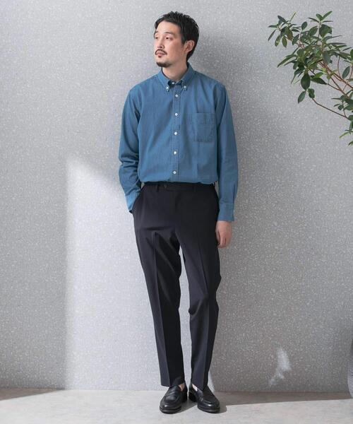 URBAN RESEARCH DOORS(アーバンリサーチドアーズ)の「LIFE STYLE TAILOR デニムボタンダウンシャツ(シャツ/ブラウス・メンズ・ネイビー/ブルー・SMALL/MEDIUM/LARGE)」の18枚目の写真