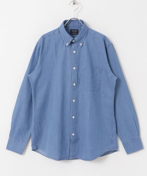 URBAN RESEARCH DOORS(アーバンリサーチドアーズ)の「LIFE STYLE TAILOR デニムボタンダウンシャツ(シャツ/ブラウス・メンズ・ネイビー/ブルー・SMALL/MEDIUM/LARGE)」の21枚目の写真