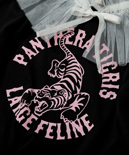 DRC branshes(ディーアールシーブランシェス)の「【WEB限定/DRC/お肌に嬉しい綿100%】グラフィック長袖ワンピース+チュールマルチフリルセット(ワンピース・キッズ・ブラック/チャコールグレー/ネイビー/カラフル/その他1・140/150/90/100/110/120/130)」の15枚目の写真