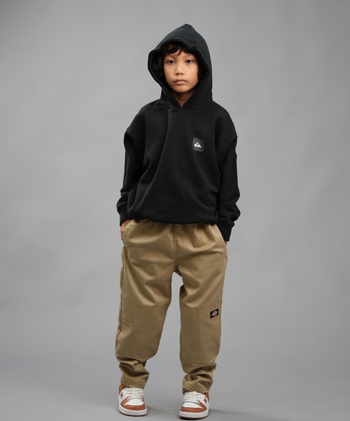 Quiksilver（クイックシルバー）の「QUIKSILVER/クイックシルバー QS BOX SWEAT HOODIE 24 YOUTH パーカー 親子コーデ ムラサキスポーツ別注 KPO244611M（パーカー・キッズ・ブラック/ヘザーグレー・140cm/150cm/160cm/130cm）」の5枚目の写真