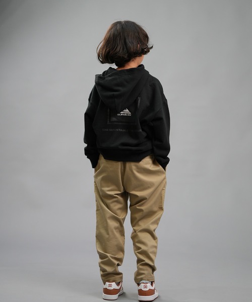 Quiksilver（クイックシルバー）の「QUIKSILVER/クイックシルバー QS BOX SWEAT HOODIE 24 YOUTH パーカー 親子コーデ ムラサキスポーツ別注 KPO244611M（パーカー・キッズ・ブラック/ヘザーグレー・140cm/150cm/160cm/130cm）」の6枚目の写真