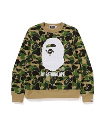 a bathing ape スウェット　クロスボーン A BATHING APE トレーナー スウェット ABC CAMO BY CREWNECK