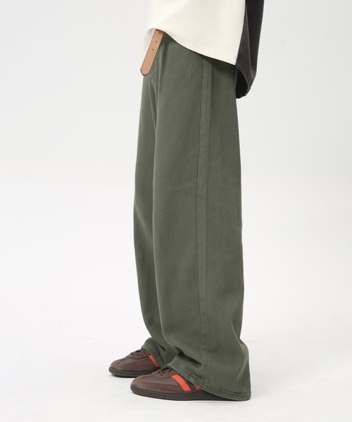 WESTBOY(ウエストボーイ)の「ルーズバギー 4カラー デニムパンツ /セミワイドデニムパンツ WO24W1PT08【WB ORIGINALS】(デニムパンツ・メンズ・ベージュ/ブラック/グリーン/ホワイト・L/M/XL)」の7枚目の写真